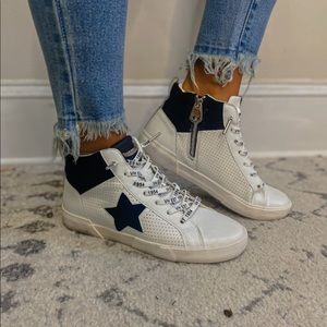 Vintage Havana Black and White Leopard Arlo High Top Sneaker